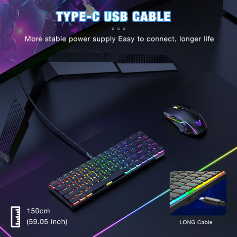 ONIKUMA G27 Wired 104-Keys Backlit Mechanical Gaming Keyboard