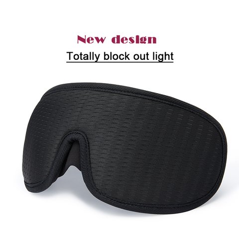 Sleep Mask Block Out Light 100%, Eye Mask Sleeping of 3D Contoured Blackout  Night Blindfold, Relaxation Soft Cushion Travel Eye Cover