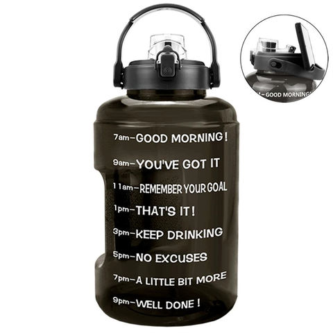 3.78L/ 1 Gallon Sports Leakproof Motivational Time Marker Water