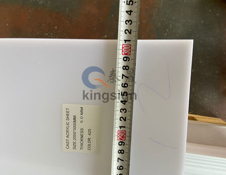 Kingsign® Acrylic wholesale cut edge 1220x2440mm red color plexiglass plate for decoration supplier