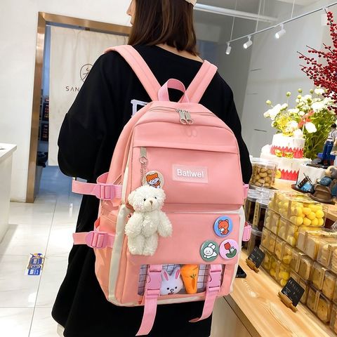 4 Pcs School Backpack Set Cute Backpack School Handbag Pencil Case Shoulder  Bag For Children Girls