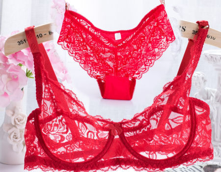 Buy China Wholesale Velvet Floral Lace Fancy Underwear Body Bra