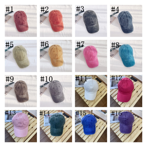 Q382 قبعة بيسبول للجنسين بتصميم ريترو عتيق من القطن قابلة للتعديل بإبزيم خلفي، قبعة أبي سادة بلون موحد مصبوغ