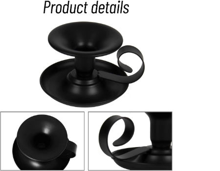 Simple Black Candlestick Holders Candlelight Stand for Party Wedding Christmas Table Home supplier