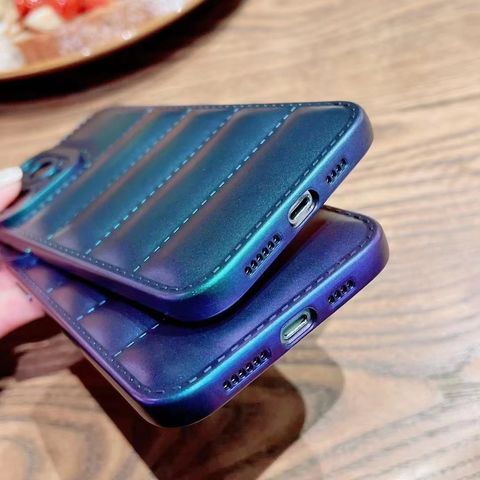Puffer Telefon Fall Daunen jacke Großhandel Puffer Fall für iphone 13 Wasserdichte Leder hülle