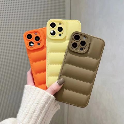Puffer Telefon Fall Daunen jacke Großhandel Puffer Fall für iphone 13 Wasserdichte Leder hülle