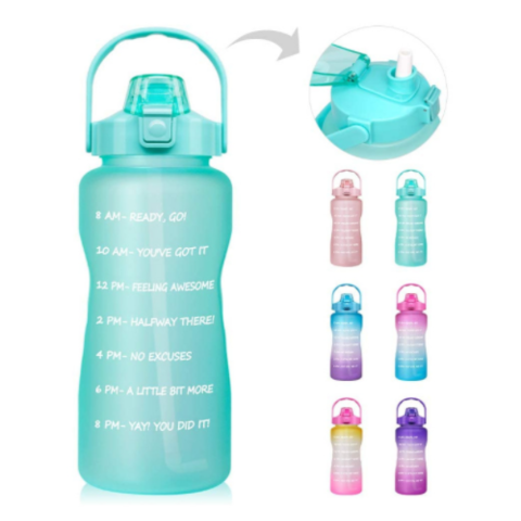 Factory Wholesale Sports Bottle with Bomb Cover Gradient Color