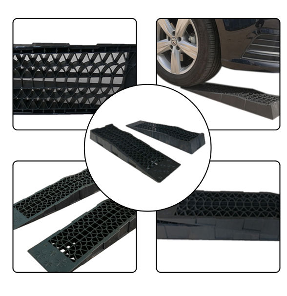 Car Service Ramps Set of 2 strong and safe Heavy Duty Plastic Garage