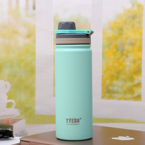 Biutsiun Green Vacuum Flask Set -A Water Bottle with 3 Cups Gift