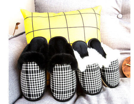 Loafers shoes men faux fur slippers women loafers shoes bed slippers slippers custom logo loafers men supplier