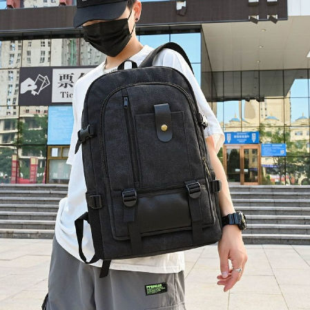 Casual School Bag Rucksack Backpack Oxford Canvas Bag Laptop Computer Backpack Traveling Backpack