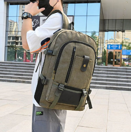 Casual Backpack School Bag Gym Travel Hiking Canvas Backpack Laptop Computer Bag
