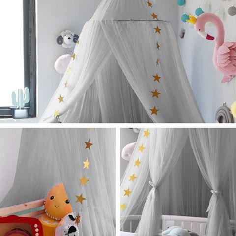 Bunk Bed Curtain Valance Canopy with Mosquito Nets – Children's