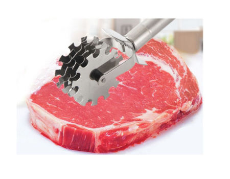Stainless Steel Tender Meat Hammer Steak Meat Tenderizer Roller Kitchen Tools