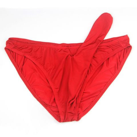 Mens Waterproof Swimming Briefs Solid Color Low Rise Panties Lingerie  Underwear