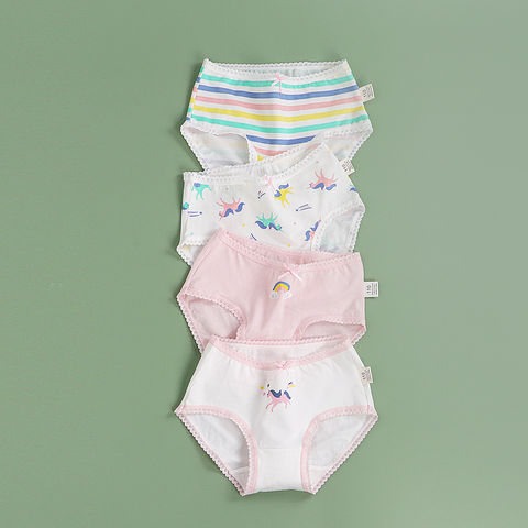 Buy Wholesale China Children Kids Girls Underwear Summer Breathable Cotton  Cute Print Panties & Underwear at USD 0.5