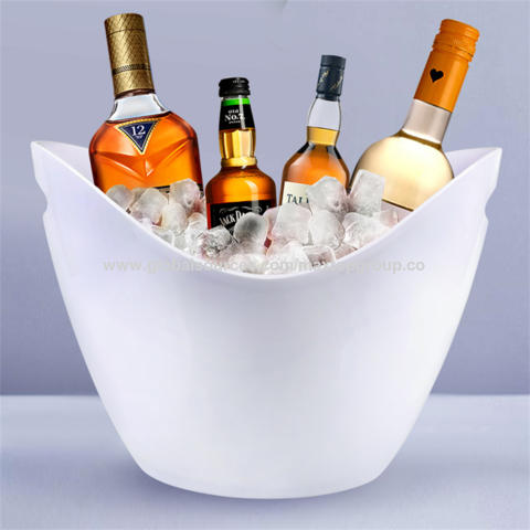 Ice Bucket Clear Acrylic 8 Liter Plastic Tub For Drinks And
