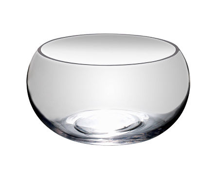 empty glass fish bowl