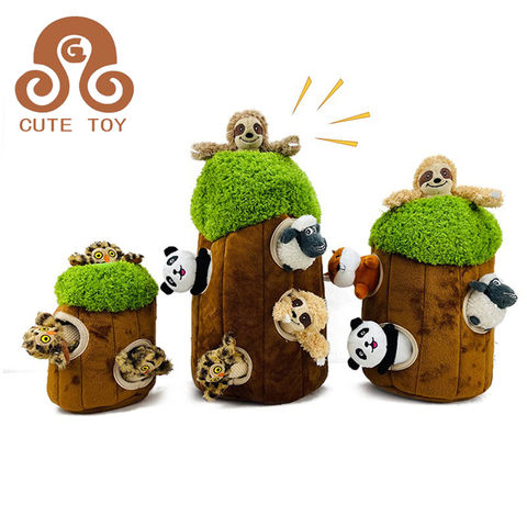 Plush Dog Toys Interactive Dog Puzzle Toys Cute Sloth Teething Chew Squeaky Dog  Toys For Small Medium Large Dogs