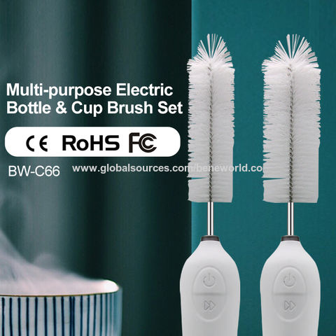 3 in 1 Multifunctional Cleaning Brush, Multi-Functional Insulation Cup Crevice  Cleaning Tools, Multipurpose Bottle Gap Cleaner Brush, 3 in 1Cup Lid Cleaning  Brush Set, Home Kitchen Cleaning Tools Gray and Blue and