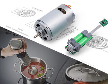 New cordless hand blender DC motor PT555PM series, 8V