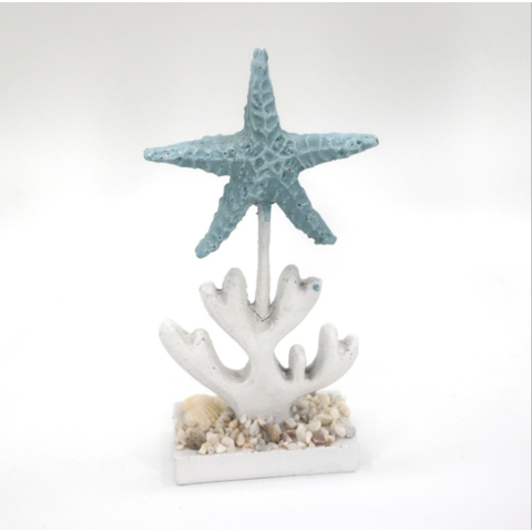 Blue Hexagonal Starfish Resin Crafts - China Resin Craft and