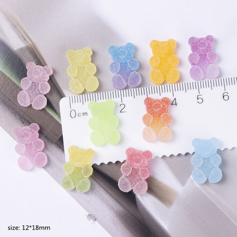 4 Resin Accessories, Cute Soft Clay Bears, Candy Mobile Phone Diy Pendants,  Earrings, Earring Materials, Jewelry Accessories