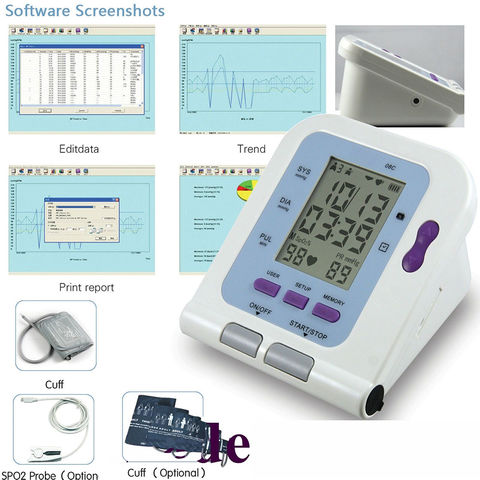 24 Hour Ambulatory Blood Pressure Monitor,Upper Arm,PC Software,USB  NIBP,cuffs