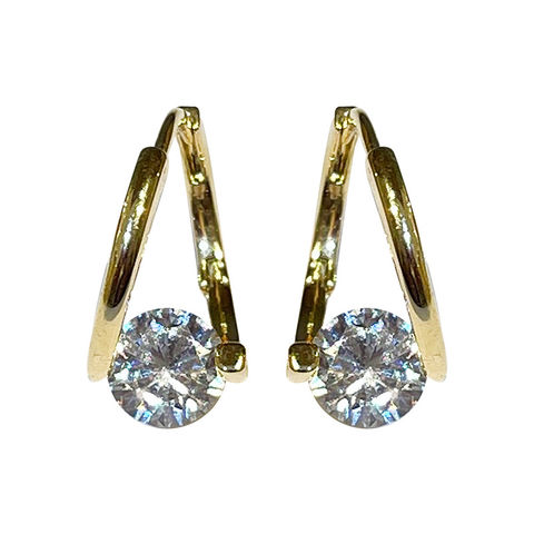 Boucles d'Oreilles Mode Cristal Vintage Goutte d'Eau Femme Pendantes Simples Tendance Bijoux Féminins en Gros