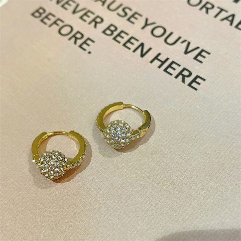 Boucles d'Oreilles Mode Cristal Vintage Goutte d'Eau Femme Pendantes Simples Tendance Bijoux Féminins en Gros