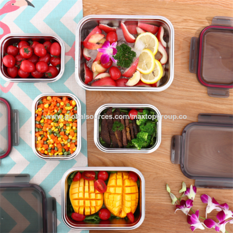 Buy Wholesale China Microwave Safe Reusable Lunch Box Stainless Steel Food  Container & Stainless Steel Food Container at USD 1.38