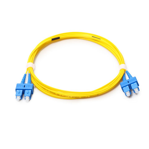 Cable fibra optica SC-APC monomodo simplex 9-125 10 M Amarillo