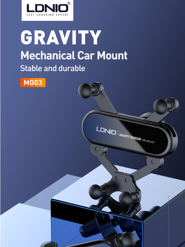 LDNIO MG03 Universal Gravity Car Air Vent Clip Mount Holder Stand Gravity phone car holder supplier