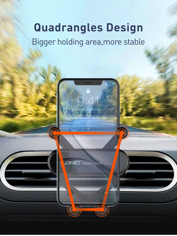LDNIO MG03 Universal Gravity Car Air Vent Clip Mount Holder Stand Gravity phone car holder supplier