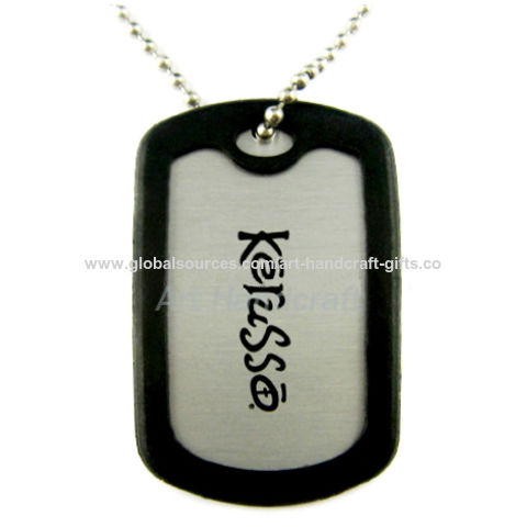Printer Logo Engraved ID Metal Stainless Steel Blank Printable Sublimation  Military Customized Dog Tags - China Engraved Dog Tag and Decoration Dog Tag  price