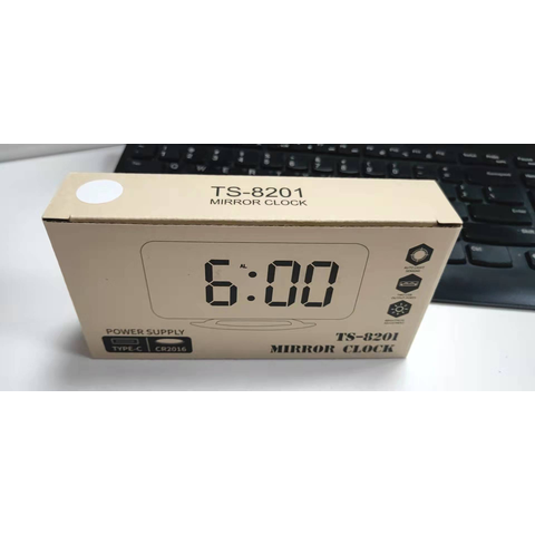 Reloj Despertador LED con Pantalla Digital y Espejo TS-8201