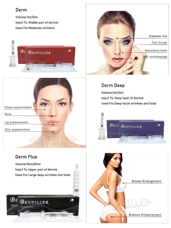 High Definition China 2020 Hyaluronic Acid Dermal Filler Injectable