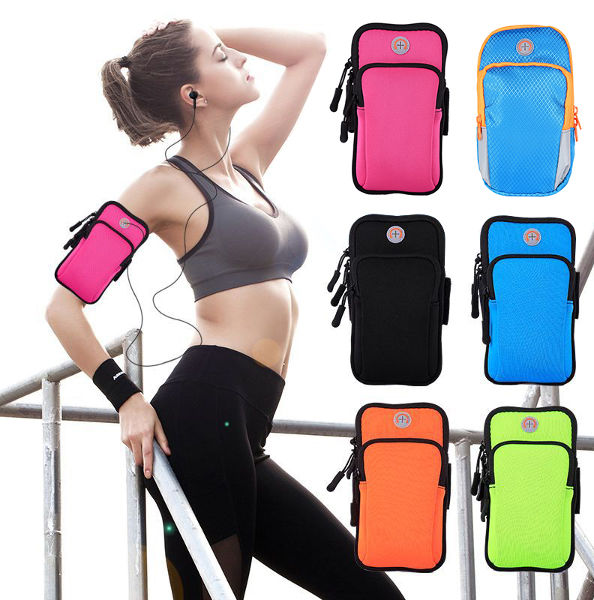 Running Arm Bag Fitness Outside Sports Armband Wallet Cases Universal Workout 