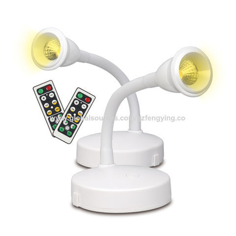 Lámpara de mesa operada con baterías, lámparas inalámbricas con  temporizador para decoración del hogar, luz nocturna a pilas con foco LED  con