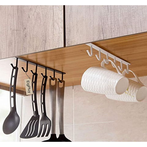 Adhesive Hooks Heavy Duty Stick on Wall Hooks Coat Hooks Self Adhesive Towel  Holders for Hanging Door Cabinet Stainless Steel Kitchen Bathroom Home -4  Pack 