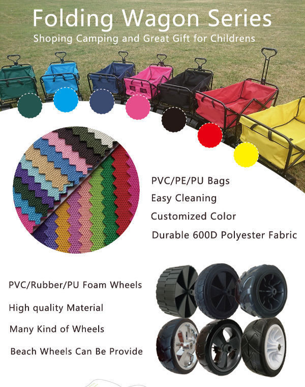 Customized Folding Wagon Collapsible Cart for Sports Beach Camping Garden Shopping Fishing Outdoor supplier