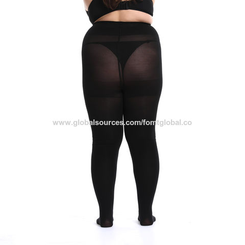Plus Size Opaque Supportive Pantyhose, plus size pantyhose 