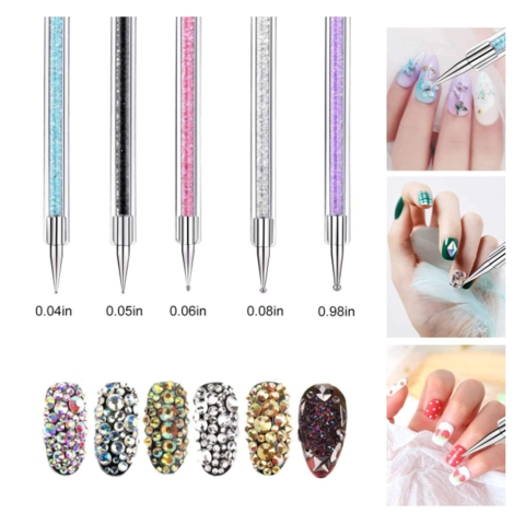 Wholesale rhinestones stones wax picker pen For Painting Acrylic And Gel  Polish 