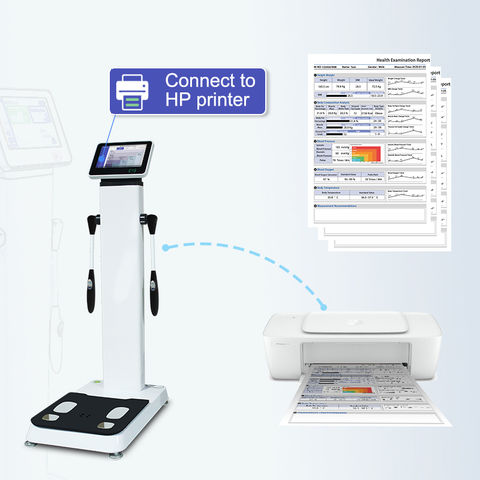 Human-Body Composition Analyzer BMI Body Fat Meter Body Element Analyzer+Printer