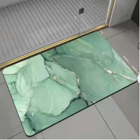 Antron Luxury Non-Slip Bath Mat - Dark Green