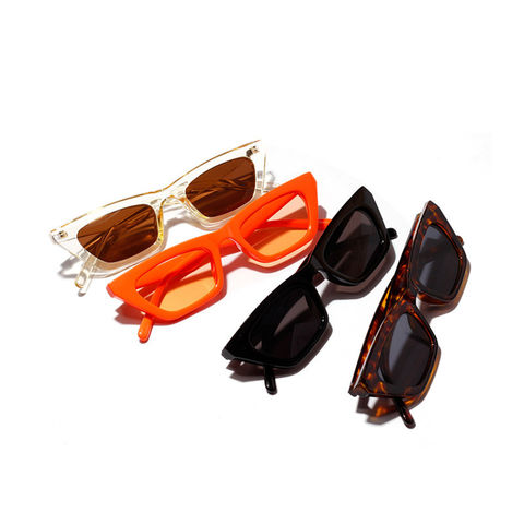 Fashion Small Rectangle Jelly Gray Sunglasses Women Shades UV400 Retro Square Leopard Men Sun Glasses, Jelly Gray Gray