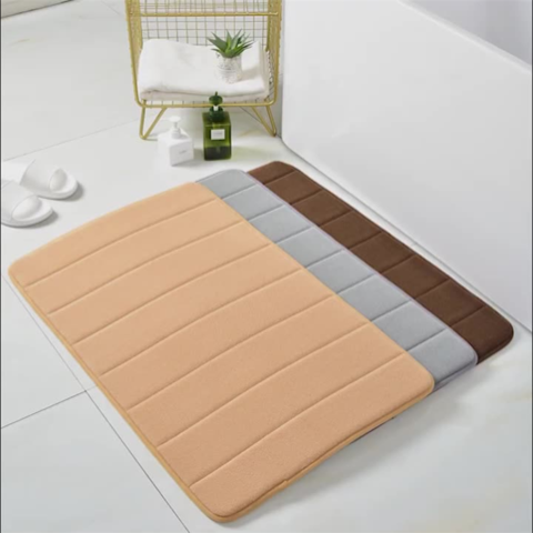 Absorbent Bathroom Mat, Bathroom Rugs Long And Large, Memory Foam