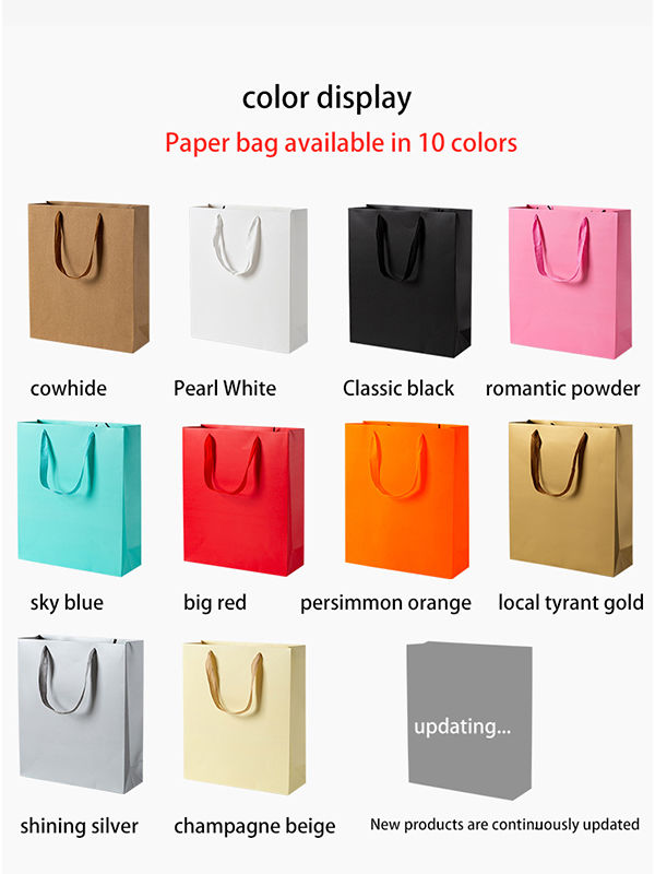 Custom Personalised Various Sizes Brown Gift Craft Paper Bags With Logo