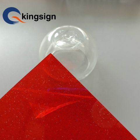Plexiglas acrylique rouge transparent 1/8 cercle de feuille 