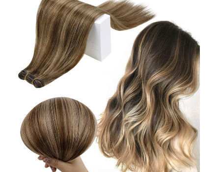 dark roots blonde hair weave